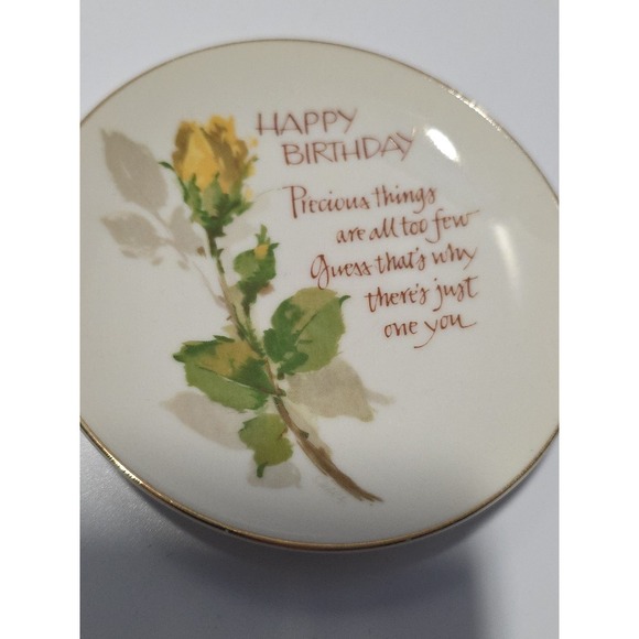 Lasting Treasures Happy Birthday American Greetings 1976 Mini Plate‎ 4 inch - Picture 4 of 5